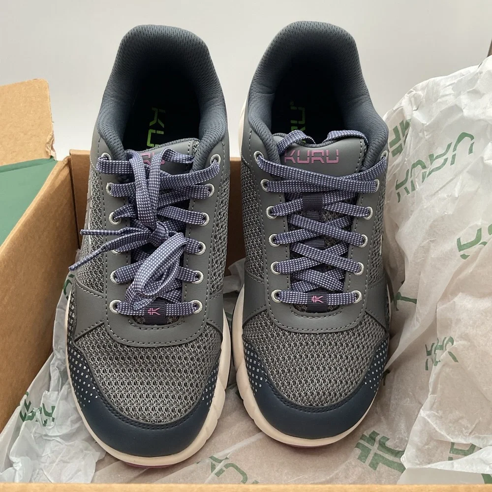 KURU Quantum 2 Athletic Shoes‎ - Pewter and Night Sky 6 wide